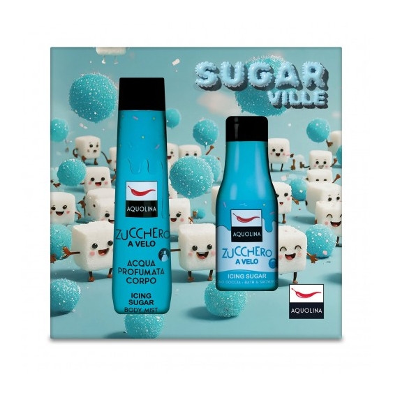 Aquolina Sugar Ville Zucchero A Velo - Shower Gel 125 ml + Body Mist 150 ml