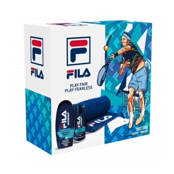 Fila Play Fair Play Fearless Uomo - Shower Gel 250 Ml + Deodorante 150 ML + Asciugamano
