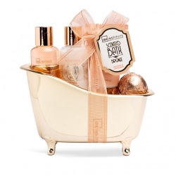 Idc Institute Scented Bath Bronze - Gel doccia 100 Ml + Lozione Corpo 100 Ml + Crema Mani 80 Ml + Bomba da Bagno 40 g