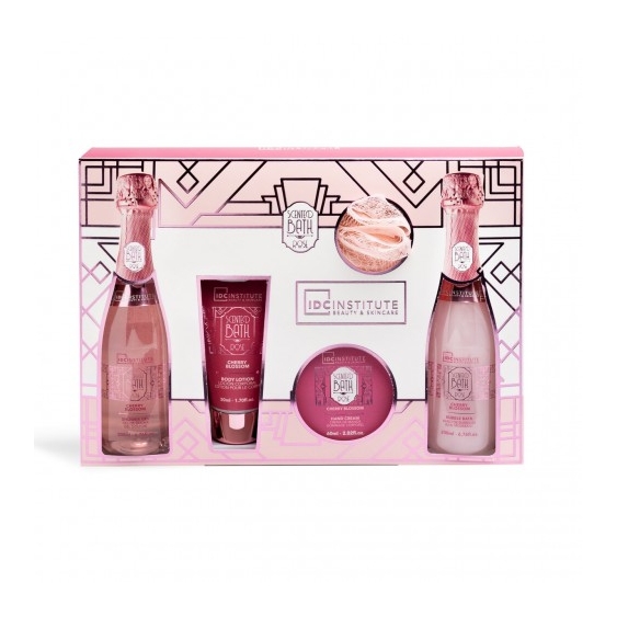 Idc Institute Scented Bath Rose - Gel Doccia 200 Ml + Lozione Corpo 50 Ml + Crema Mani 60 Ml + Bagnoschiuma 200 Ml