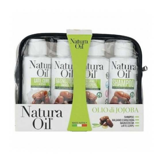 Natura Oil Olio Di Jojoba - Shampoo 100 ml + Balsamo 100 Ml + Bagnodoccia 100 Ml + Latte Corpo 100 Ml