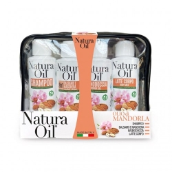 Natura Oil Olio Di Mandorla - Shampoo 100 Ml + Balsamo 100 Ml + Bagnodoccia 100 Ml + Latte Corpo 100 Ml
