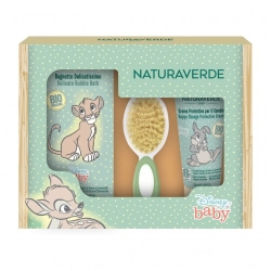 Naturaverde Disney Baby - Bagnoschiuma 200 Ml + Crema Per Il Cambio 100 Ml + Spazzola
