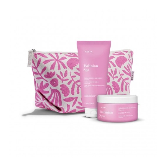 Pupa Balinian Spa - Scrub Salino 350 g + Crema Doccia 300 Ml + Pochette