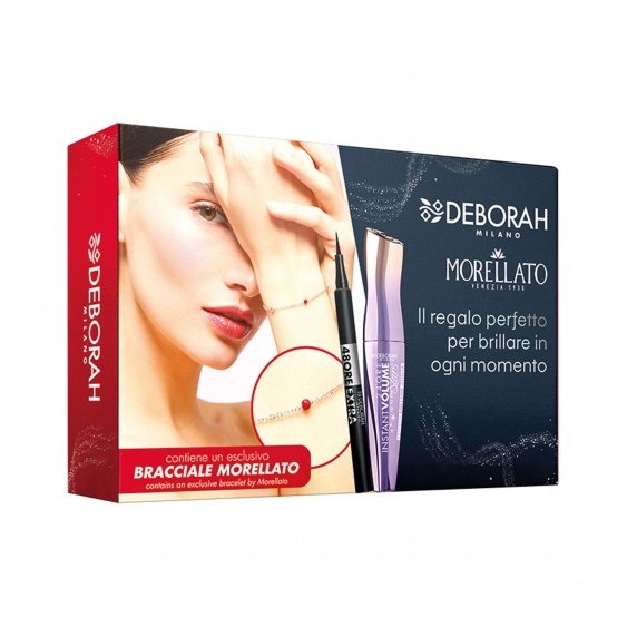 Deborah Mascara Instant Volume Up To The Stars + Eyeliner 48 Ore Extra + Bracciale Morellato