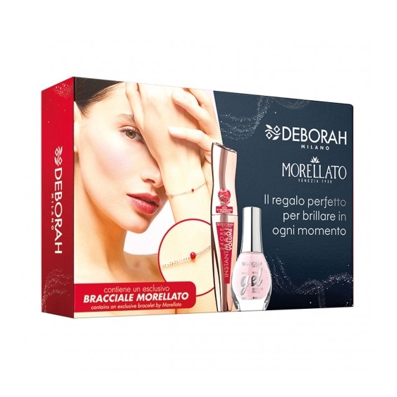 Deborah Mascara Instant Maxi Volume + Smalto Gel Effect N. 20 + Bracciale Morellato