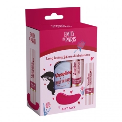 Emily In Paris Gift Pack Vaseline - Balsamo Labbra Parisian Pink + Specchietto