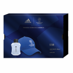 Adidas Star - Eau de Toilette Uomo 100 ml + Cappello Blu