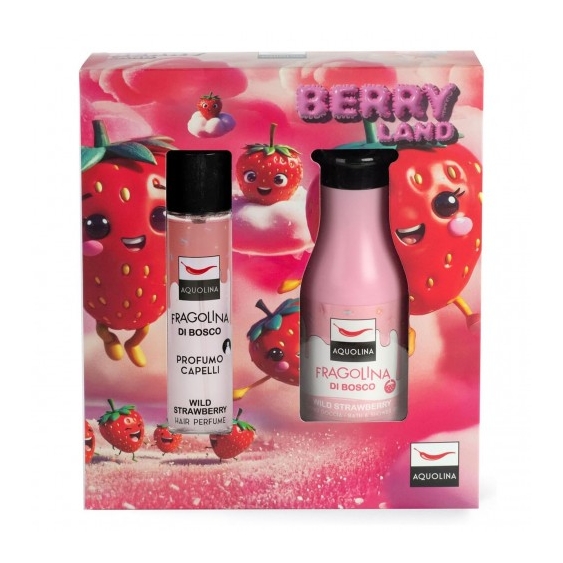 Aquolina Berry Land Fragolina Di Bosco - Profumo Capelli 100 ml + Bagno Doccia 250 ml