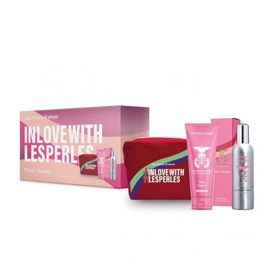 Les Perles D'Orient Fleur Absolu - Eau de Parfum 150 ml + Bagno Schiuma 100 ml + Beauty Case