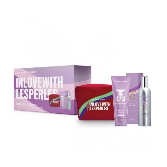Les Perles D'Orient Parfume De Lune - Eau de Parfum 150 ml + Bagno Schiuma 100 ml + Beauty Case