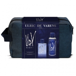 Ulric De Varens Night - Eau de Toilette Uomo 60 ml + Deo Spray 200 ml + Pochette