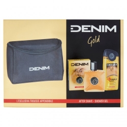 Denim Gold - After Shave 100 Ml + Shower Gel 250 ml + Trousse