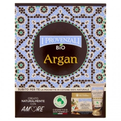 I Provenzali Bio Argan - Crema Viso 50 ml + Latte Detergente 75 ml + Pochette