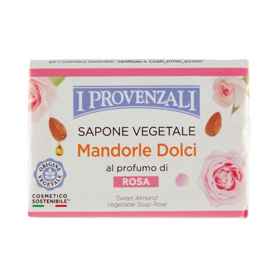 I Provenzali Sapone Vegetale Mandorle Dolci Al Profumo Di Rosa 100 gr