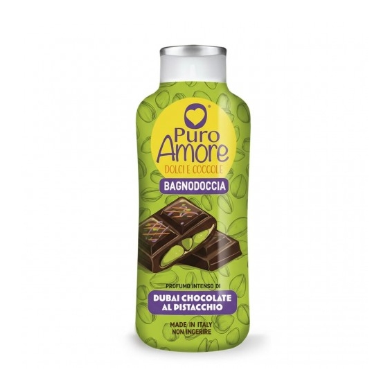 Puro Amore Dolci E coccole Dubai Chocolate Al Pistacchio - Bagnodoccia Profumato 650 ml