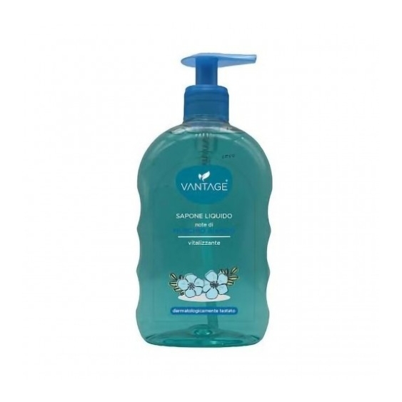 Vantage Sapone Liquido con Note di Muschio Bianco Vitalizzante 500 ml