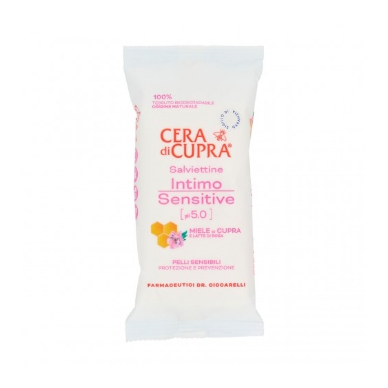 Cera Di Cupra 12 Salviettine Intimo Sensitive Con pH 5.0