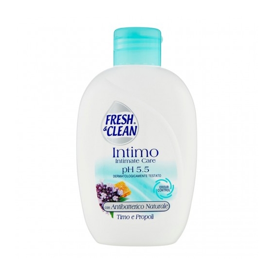 Fresh & Clean Intimo Ph 5.5 Con antibatterico Naturale Timo e Propoli - Detergente Intimo 200 ml