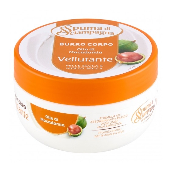 Spuma Di Sciampagna Burro Corpo Vellutante con Olio di Macadamia 200 ml