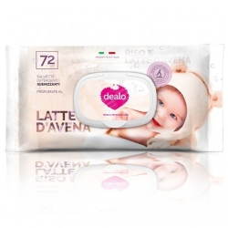 Dealo Latte D'Avena - 72 Salviette Detergenti Igienizzanti