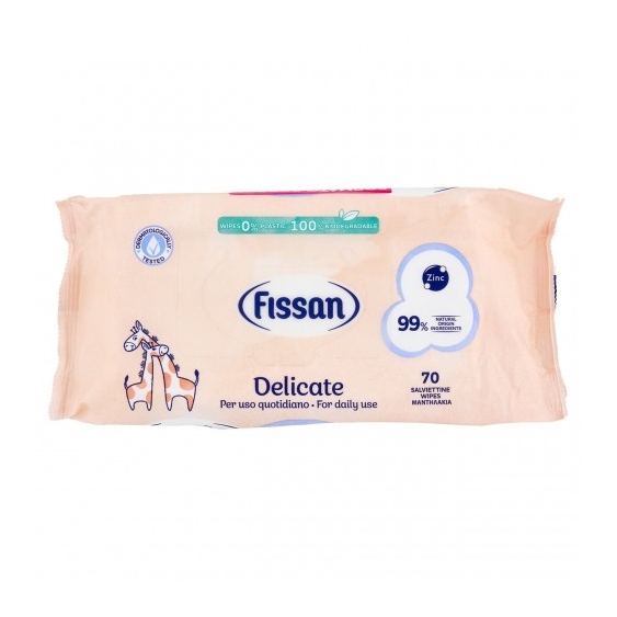 Fissan Delicate - 4 x 70 Salviettine per bambini