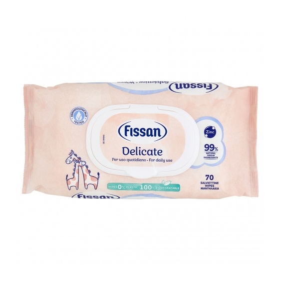 Fissan Delicate - 70 Salviettine per neonati