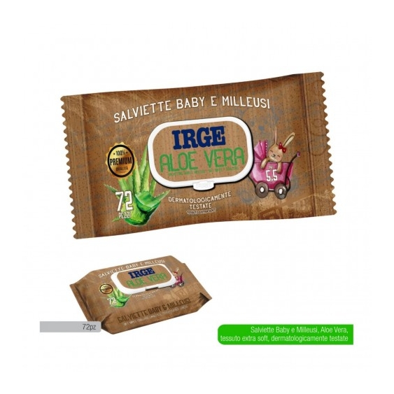 Irge Baby Milleusi Aloe Vera - 72 salviettine