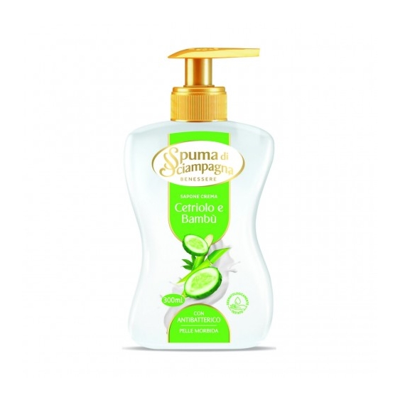 Spuma Di Sciampagna Sapone Crema con Cetriolo e Bambù 300 ml