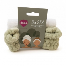 Dealo Set Spa - Fascia + Turbante Per Capelli
