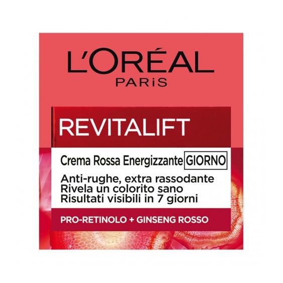L'Oreal Paris Revitalift Crema Rossa Energizzante Giorno 50 ml