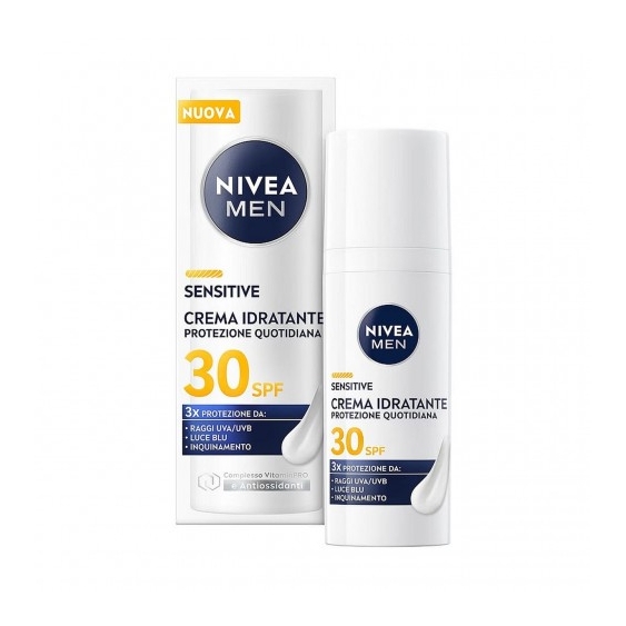 Nivea Sensitive Spf30 - Crema Idratante Uomo 50 Ml
