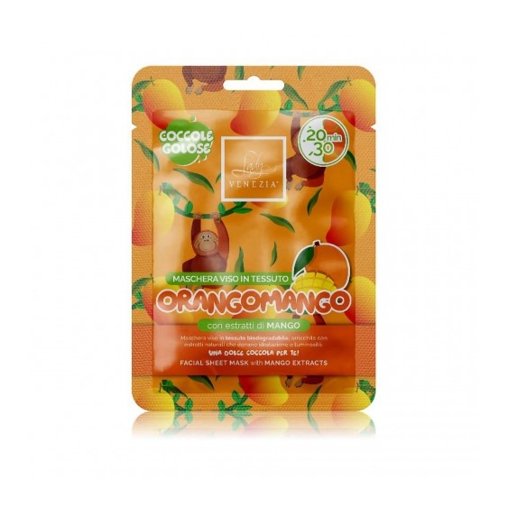 Lady Venezia Orangomango - Maschera Viso In Tessuto Con Estratti Di Mango