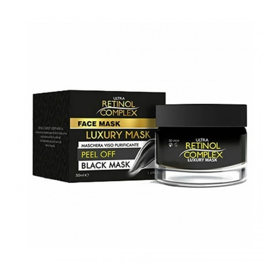 Retinol Complex Ultra Luxury Mask Black Mask - Maschera Viso Purificante 50 Ml
