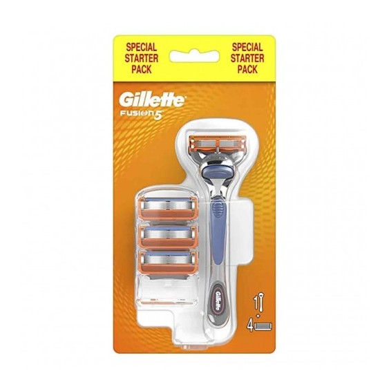 Gillette Fusion 5 - 1 Manico + 4 Testine