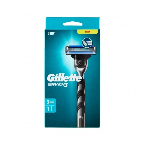 Gillette Mach 3 - Manico + 2 Testine Di Ricambio