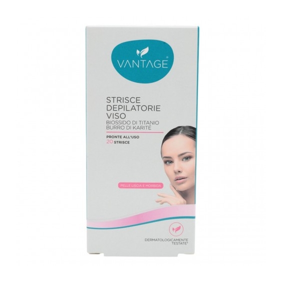 Vantage 20 Strisce Depilatorie Viso