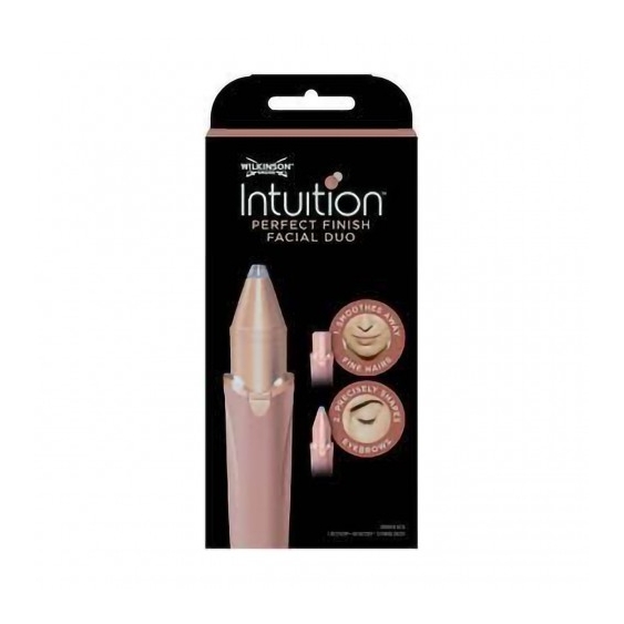 Wilkinson Intuition Perfect Finish Facial Duo - Rifinitore Viso Con Doppio Attacco Per Depilazione Precisa E Indolore