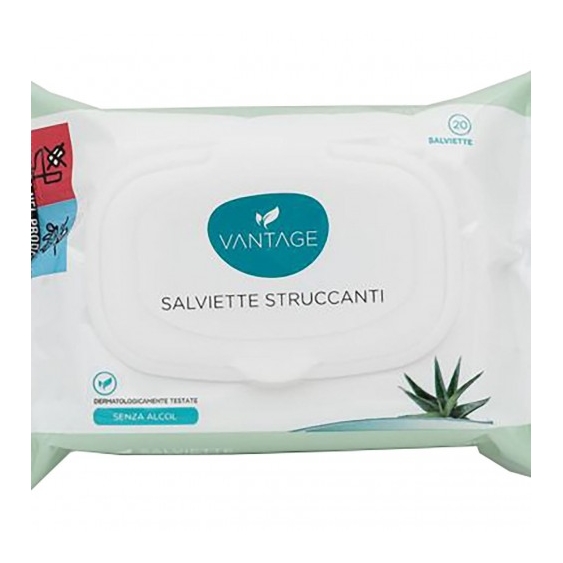 Vantage 20 Salviette Struccanti Con Aloe Vera