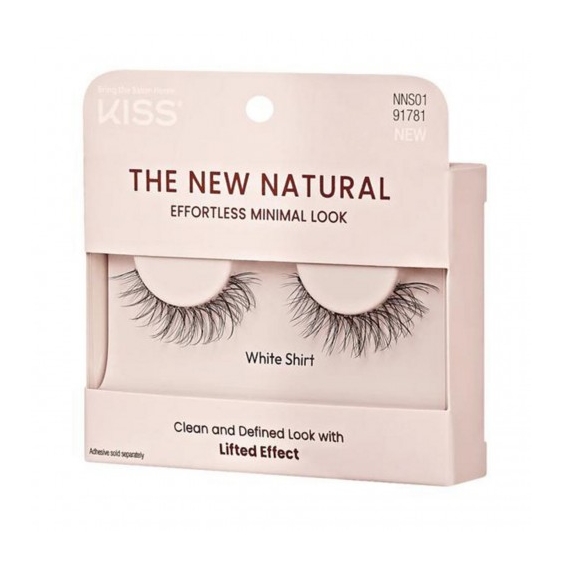 Kiss The New Natural - Ciglia Finte White Shirt