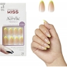 Kiss Salon Acylic French French Color Collection - 28 Unghie Pre-Decorate Giallo Neon