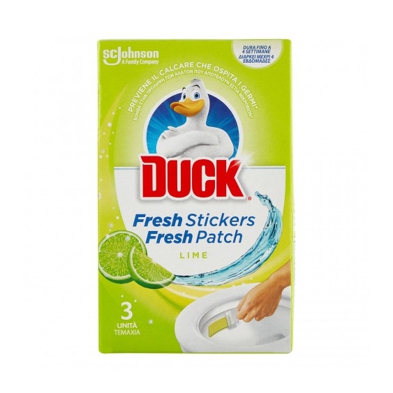 Duck Fresh Stickers Lime - 3 Sticker Profumati Per Wc