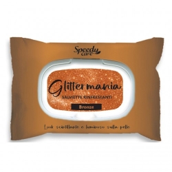 Speedy Care Glitter Mania Bronze - 15 Salviette Rinfrescanti