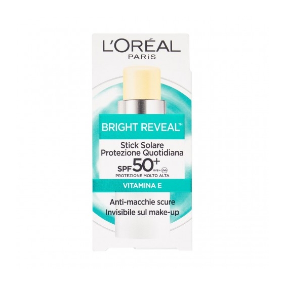 L'Oreal Paris Bright Reveal Spf50+ Stick Solare Protezione Quotidiana 9 Ml