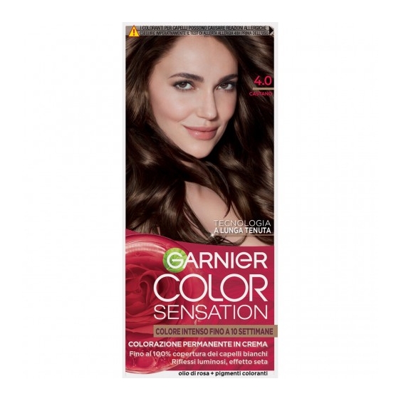 Garnier Color Sensation - Colorazione Permanente in Crema N. 4.0 Castano