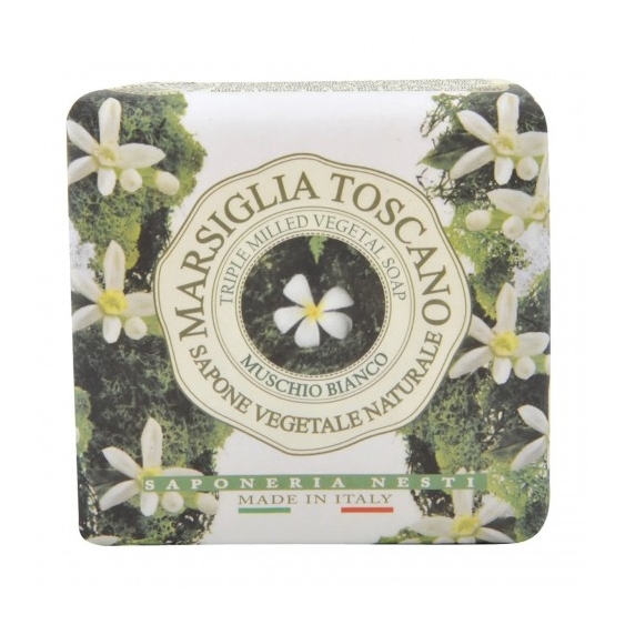 Saponeria Nesti Marsiglia Toscano Muschio Bianco - Sapone Vegetale Naturale 200 Gr
