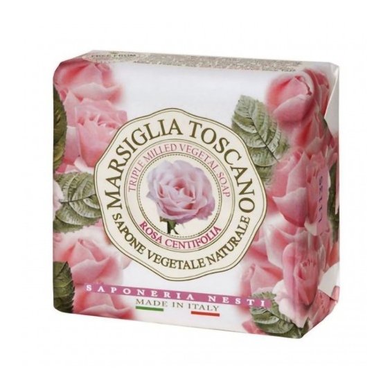 Saponeria Nesti Marsiglia Toscano Rosa Centifolia - Sapone Vegetale Naturale 200 Gr