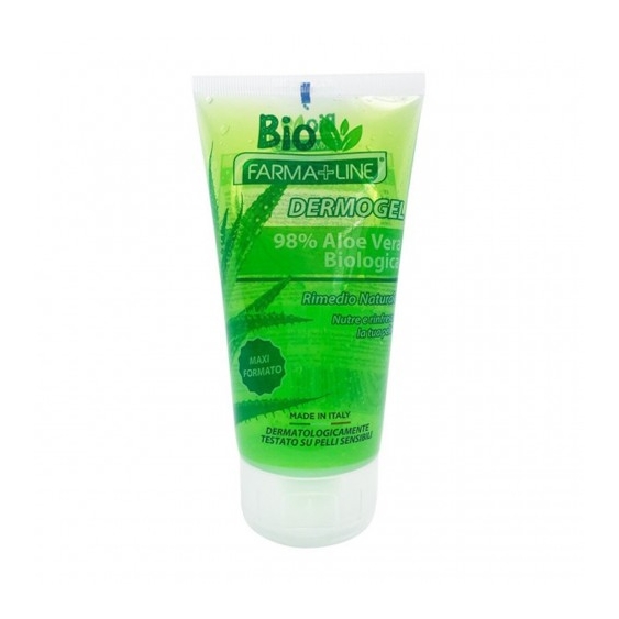 Farmaline Dermogel - Gel Idratante E Lenitivo Con Aloe Vera Biologica 150 Ml