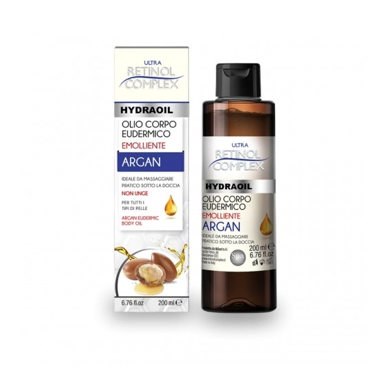 Retinol Complex Ultra Hydraoil - Olio Corpo Eudermico Emolliente Argan 200 Ml