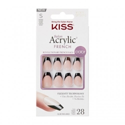 Kiss SFO01C Salon Acrylic French 28 unghie